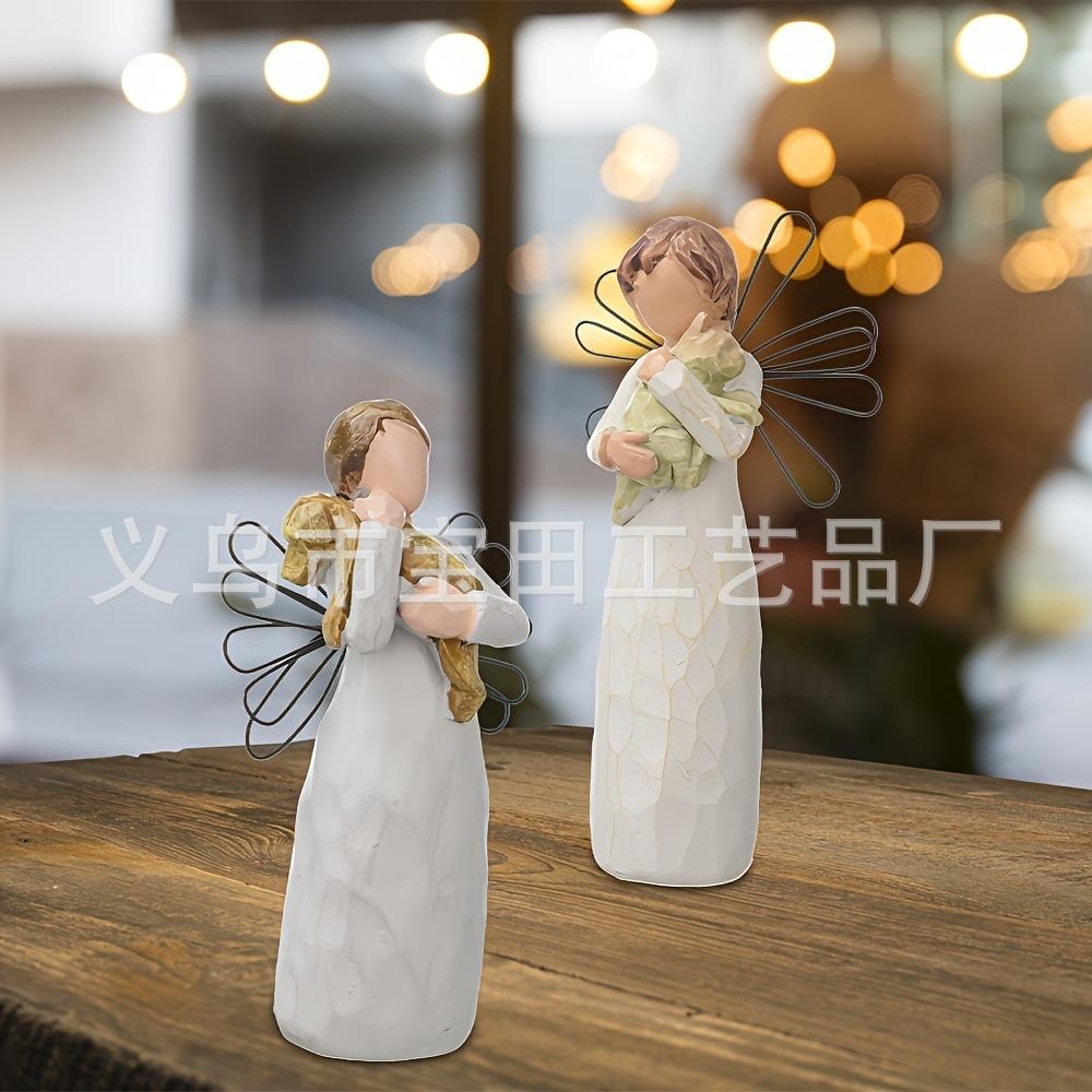 Gifts for dog lovers, angel dog hug sculpture ornament home decoration tabletop ornament garden decoration
