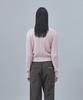 REST&RECREATION Cable V-Neck Knit Top - Pink