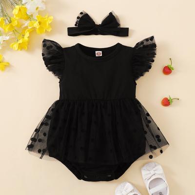 Infant Girl Summer Outfits Sleeveless Dress Romper Lace Tutu Onesie Backless Jumpsuit Ruffle Bodysuit One Piece