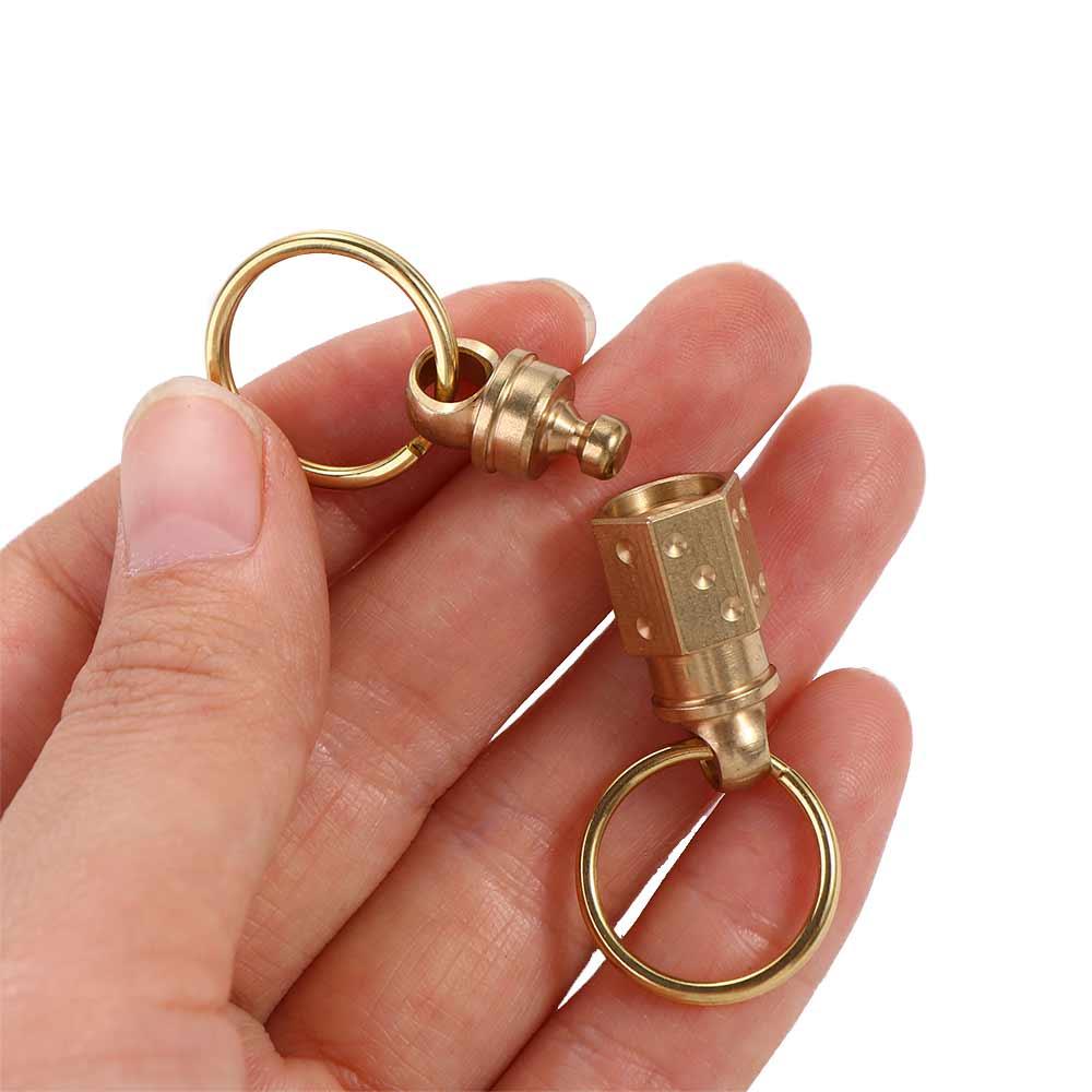 360 Degree Swivel Car Keychain Quick Release Quick Release Keychain Titanium Zinc Zinc Alloy Keychain  Gifts
