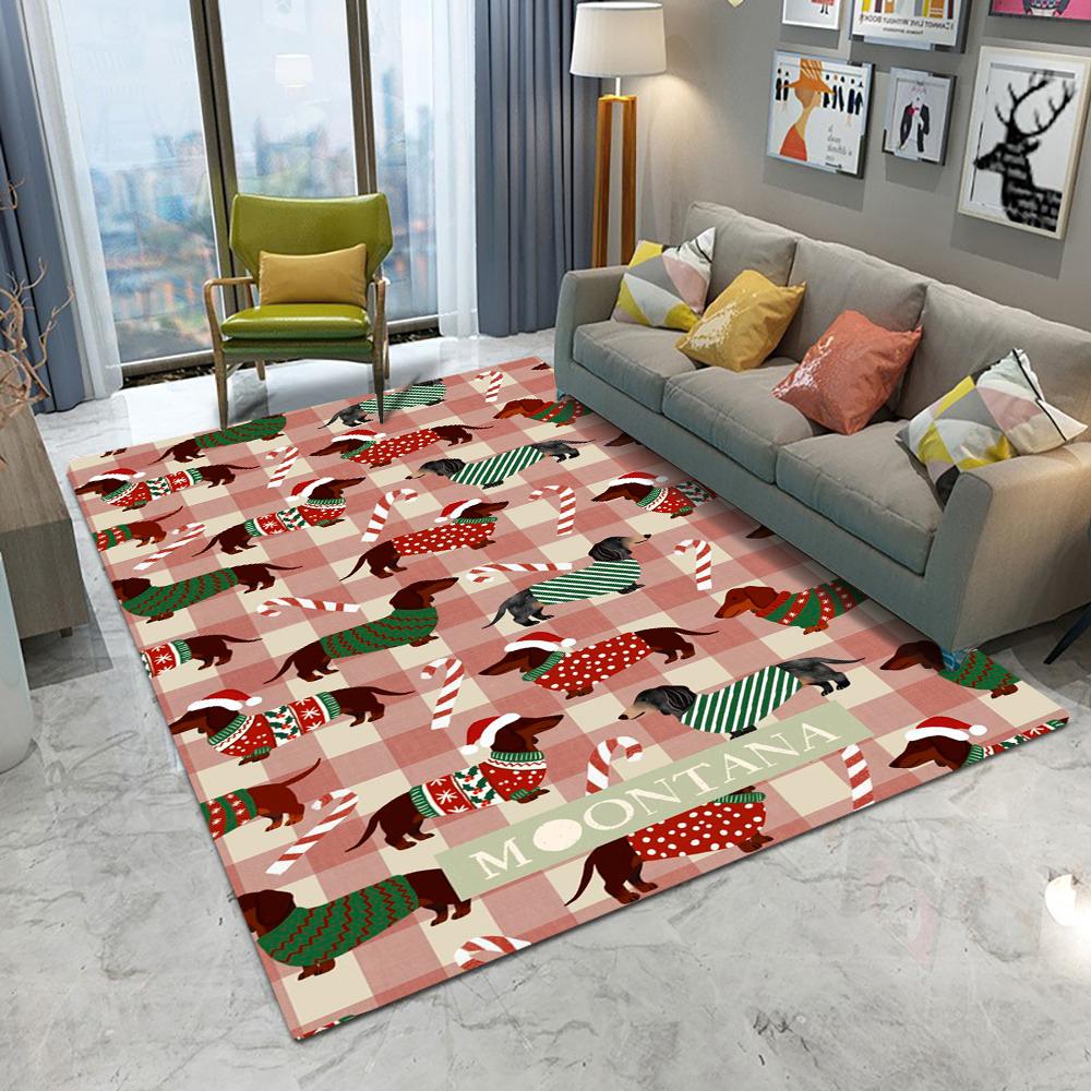 

Узор Рождественской елки Подарки Пряничный человечек Ковер Гостиная Диван Спальня Кабинет Кухня Прихожая Дверной коврик Нескользящий Декор Коврик 50x80cm