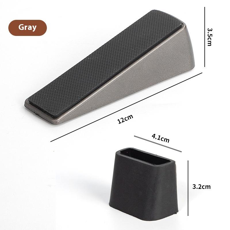 

Heavy Duty Door Stopper Adjustable Spring Loaded Wedge For Bottom Of Door Tall Non-Slip Door Stop For Home Office Dodgers серый