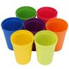 7PCS Break Proof Reusable PP Cups, Dishwasher Safe Shatterproof Plastic Tumblers, Stackable Stadium Cups with Storage Cup, for Water   Soda Partie