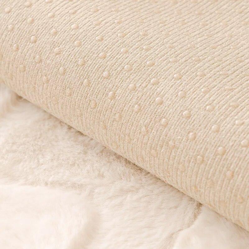 French Cream Style Sofa Cushion Autumn and Winter Plush Anti Slip Sofa Cover