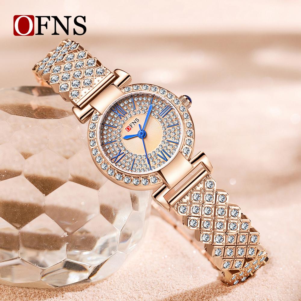 Ofns 1519 Casual Women Watch Top Brand Luxury Business Fashion Waterproof Female Clock Quartz Original Lady Girl Wristwatch Gift