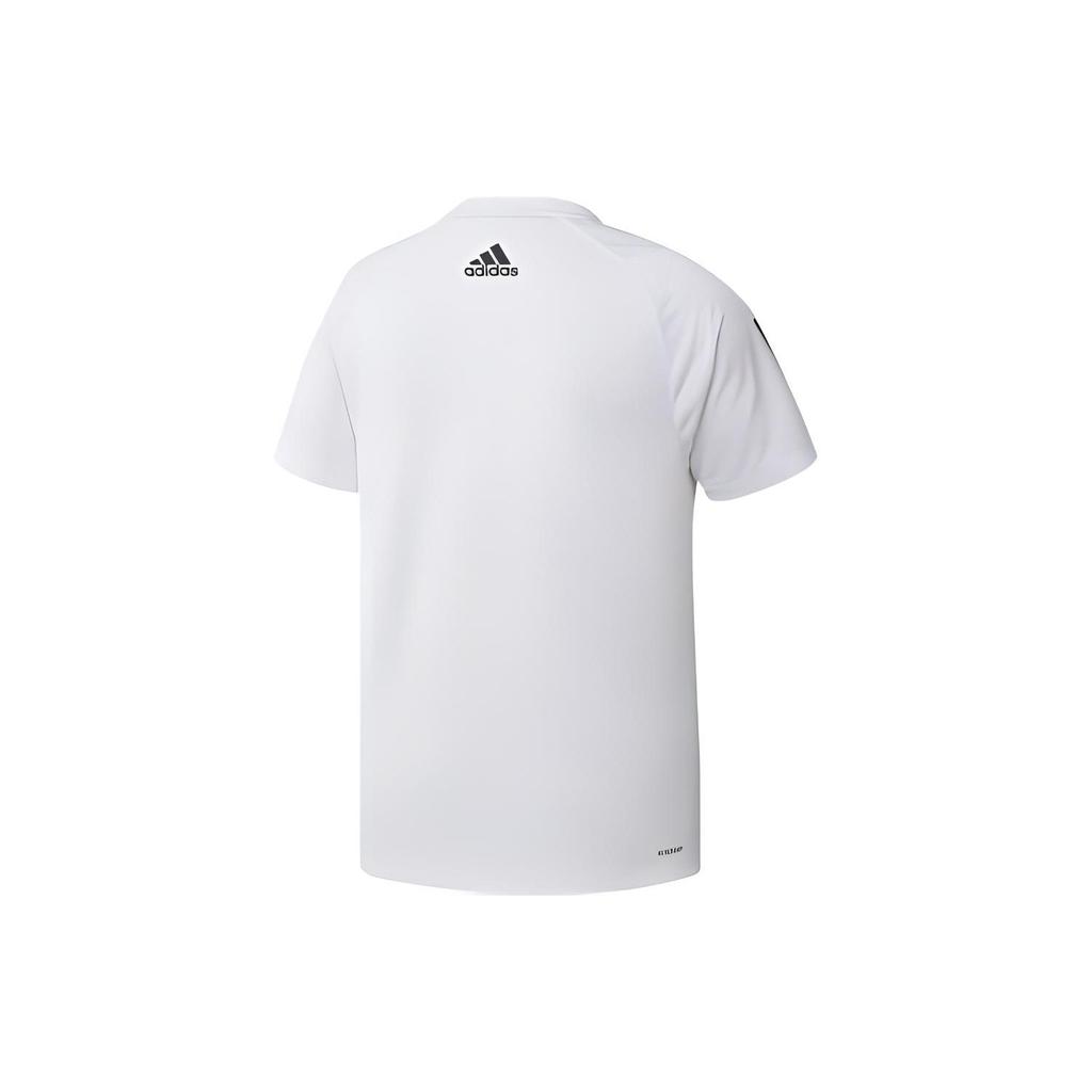Adidas T Shirts Men's White Crew Neck Moderate Straight Fit GL8919