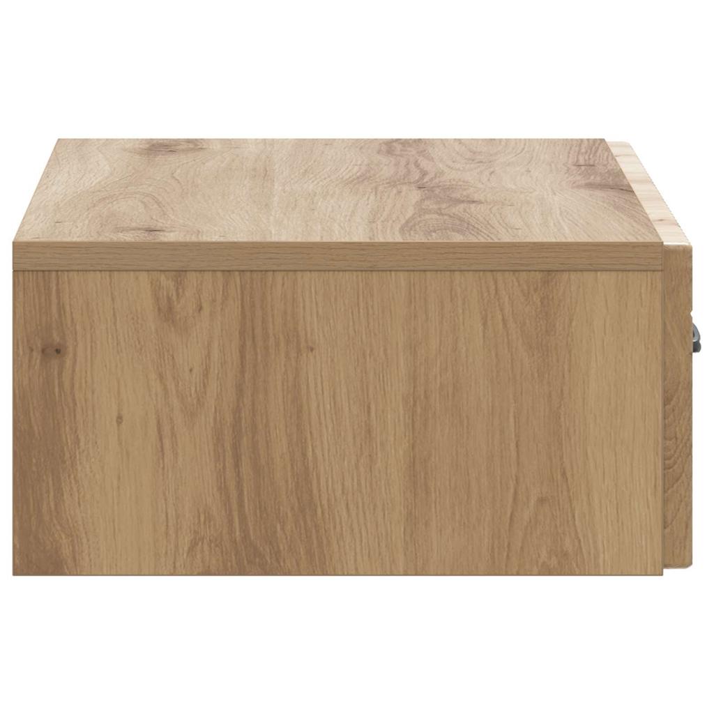 Wall Mounted Side Table Artisan Oak 59 X 34.5 X 17 Cm