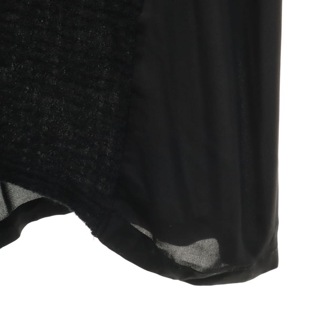 ZUCCa Made In Japan Long Sleeve Knit Switching One Piece M Black Women Used