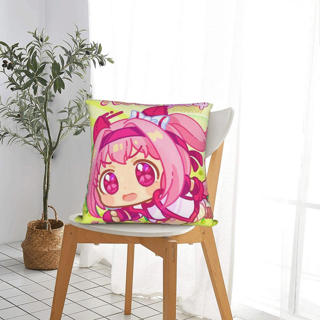 Haru Urara Pillow Case Umamusume Soft Pillow Cover For Couch Sofa Bedroom Cute Funny Pillowcases