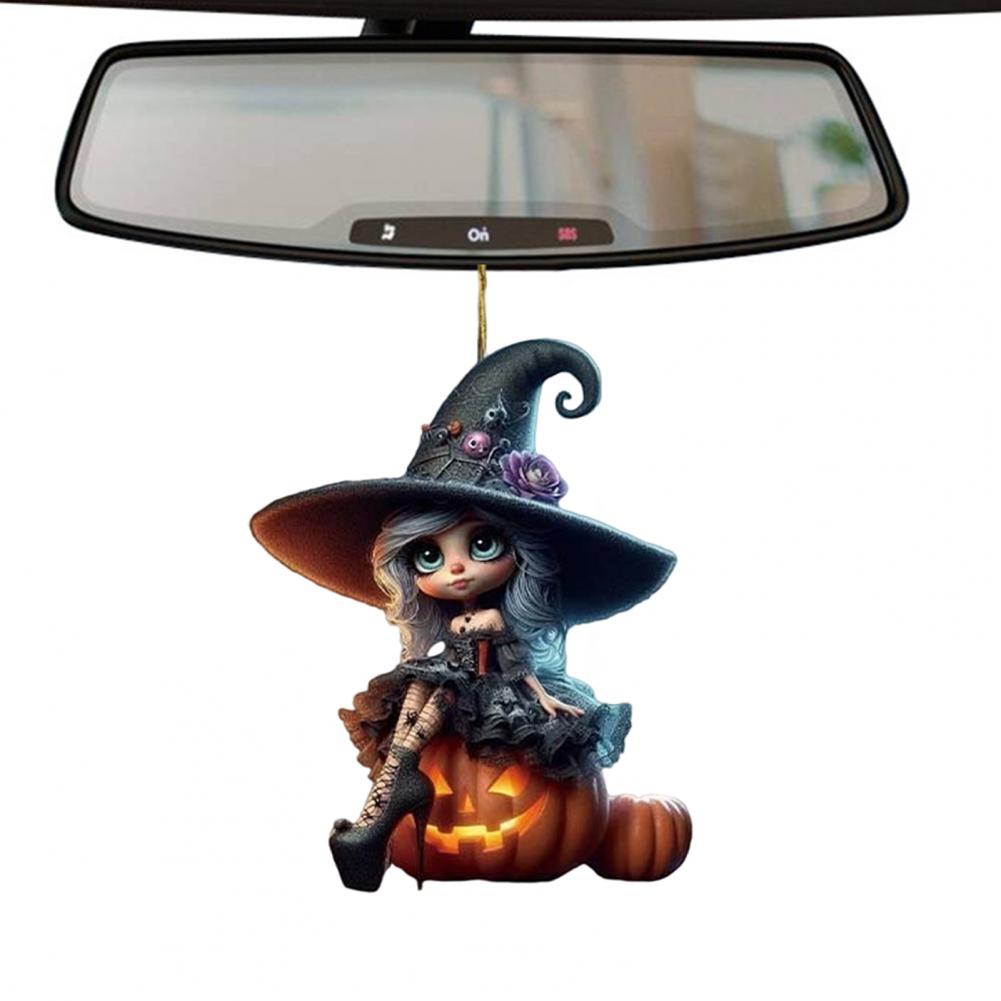 Hexenanhänger Halloween Dekoration Vielseitiger festlicher Schmuck Festlicher Halloween Hexenanhänger Autoanhänger für Gruselig für Tischplatte