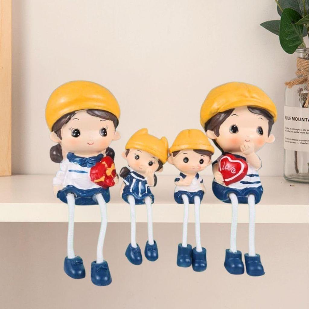 1 Set Hanging Legs Romantic Couple Showpiece | Cute Boy &Girl Gift for Him/Her, Mother's Day,Home Décor, Living Room