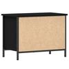 TV Stand Black Oak Effect 60 x 35 x 45 cm Engineered Wood