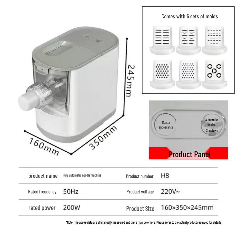 Compact Electric Noodle & Dumpling Skin Maker: Fully Automatic Dough Press & Multi-Functional All-in-One Machine