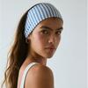 Fashion Women's Wide Headband Striped Print Hair Band  Elastic  Fitness Yoga Running Sweat-Wicking Wear Accessory