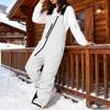 Ski Pants Women Insulated  Ski Bib Overalls Snowboarding Pants Adjustable Shoulder Strap Snowsuit