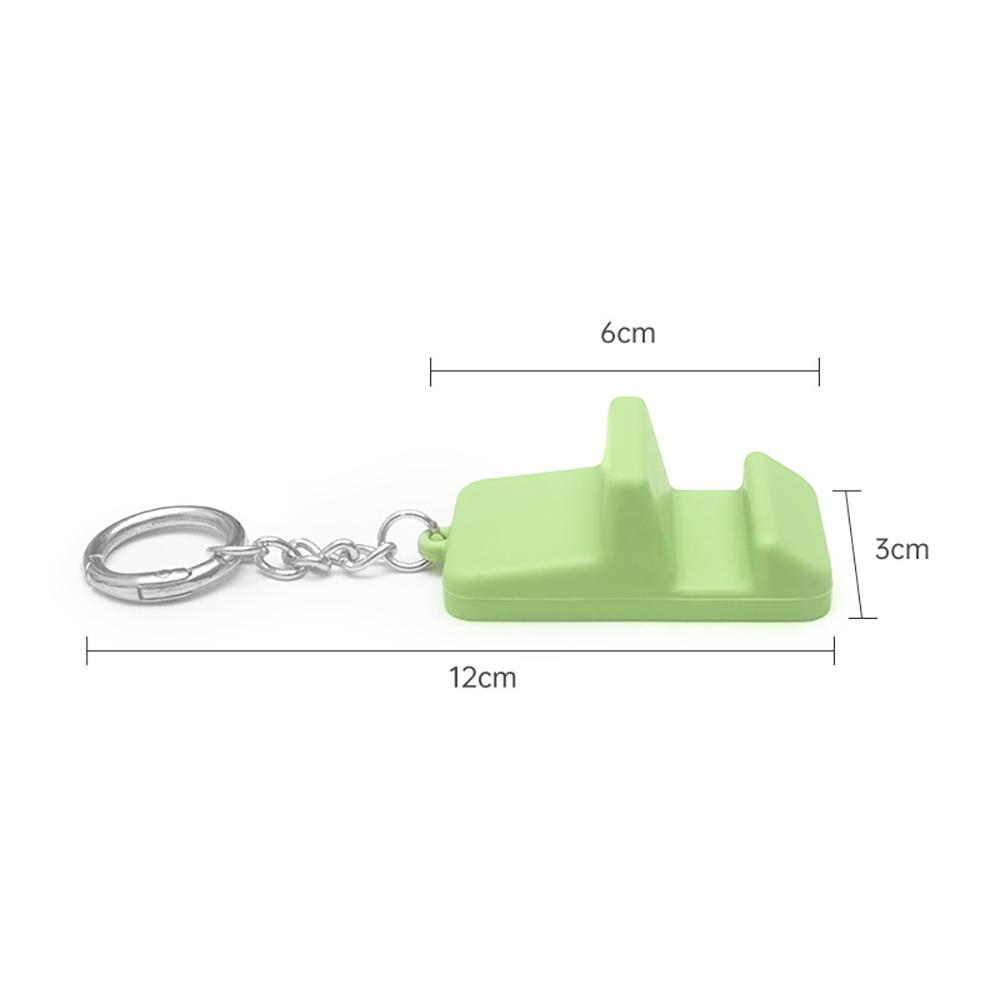 Portable Cell Phone Stand Keychain Mobile Travel Desk Holder Anti-Lost Hanging Bracket Pocket Mini Silicone Support Dock Mount