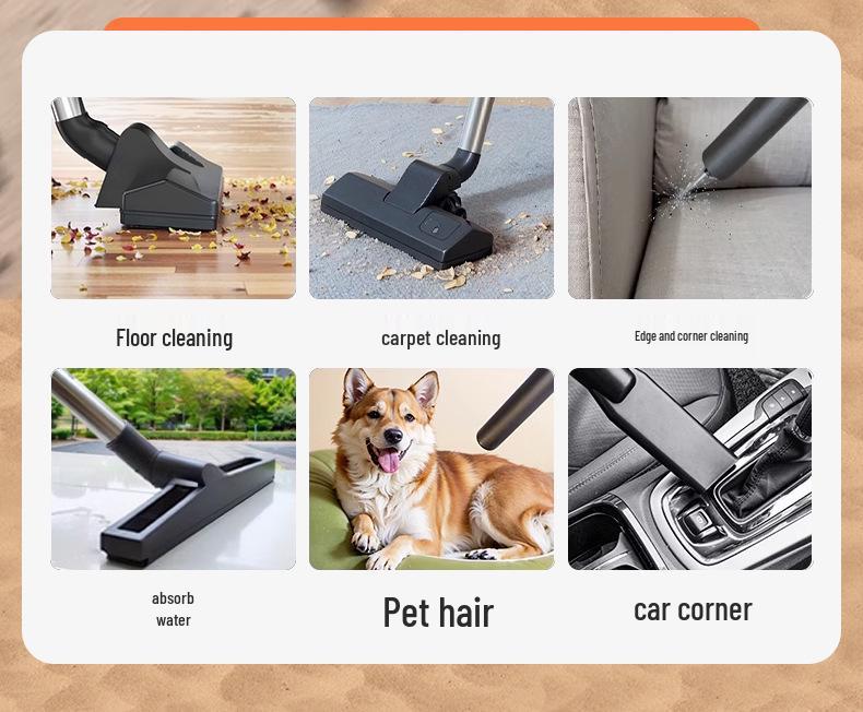 High-Power Industrial Lithium Battery Vacuum Cleaner for Home, Car, and Commercial Use