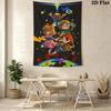 Retro Video Game Characters Pattern Home Decor Tapestry, Wall Hanging, Decorative RV Wall Cloth.XGT0914325