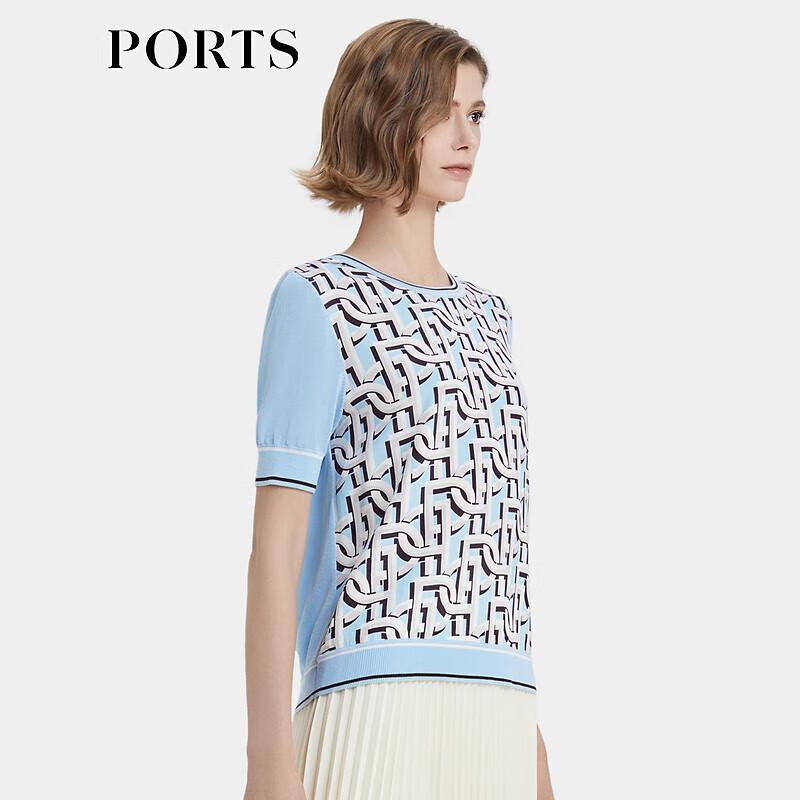 

PORTS Women s Printed Knit Pullover Top S