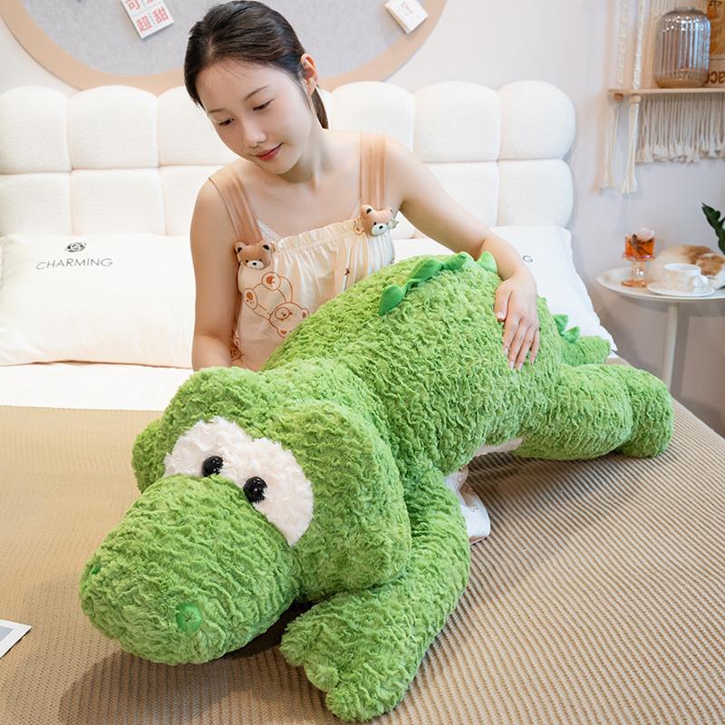 Duża Poduszka Dinozaur Pluszowa Zabawka Lalka Zielony Dinozaur Lalka Poduszka Domowa Lalka Muppet dla Dziewczynki