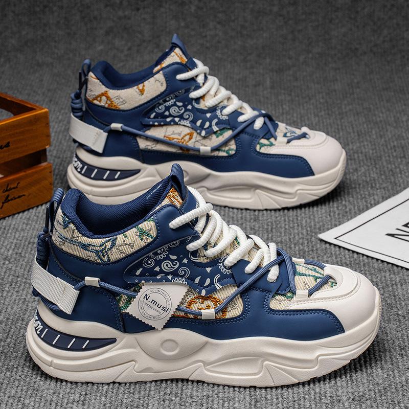 

Осенние новые высокие кроссовки, спортивная обувь, повседневные кроссовки на платформе для подростков, папины кроссовки 39