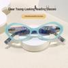 Stilvolle mehrfarbige Lesebrille für Senioren - Modischer Druck, Federscharniere, HD-Gläser