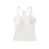 Women's Padded Racerback Tank Top: High Elasticity, Trendy, Perfect for Sports & Fitness.