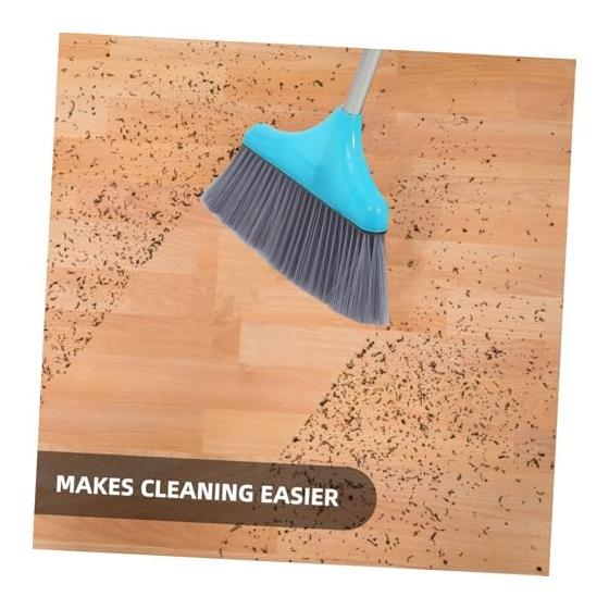 Healvian Upright broom duster set with stainless steel handle and PP soft brush.Balcony cleaning goods with good abrasion resistance and ideal for