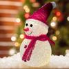 New Christmas LED Light Battery Powered Christmas Snowman Lantern Warm White Snowman Ground Lamp Waterproof Christmas Decoration