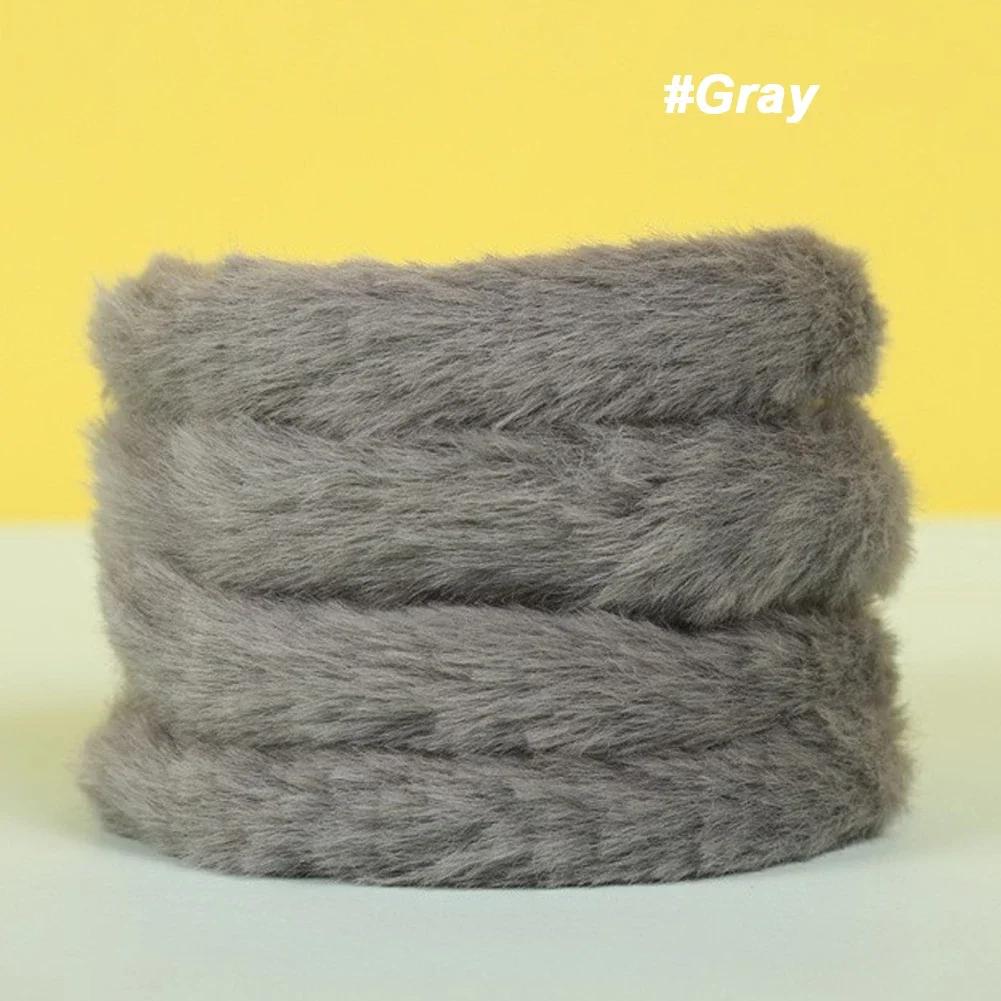 1m Plush Rabbit Hair Twisting Rod Color Fur Ribbon Tapes Rod DIY Gift Plush Twist Wire Stick Dog Toy Handmade Sewing Accessories