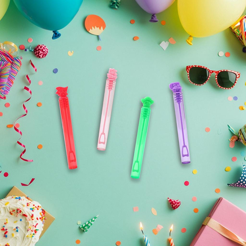 10/20pcs Pirate Themed Colorful Bubble Tubes Buubble Wand Empty Tube for Kids Birthday Party Favors Pinata Filler Toys Gifts