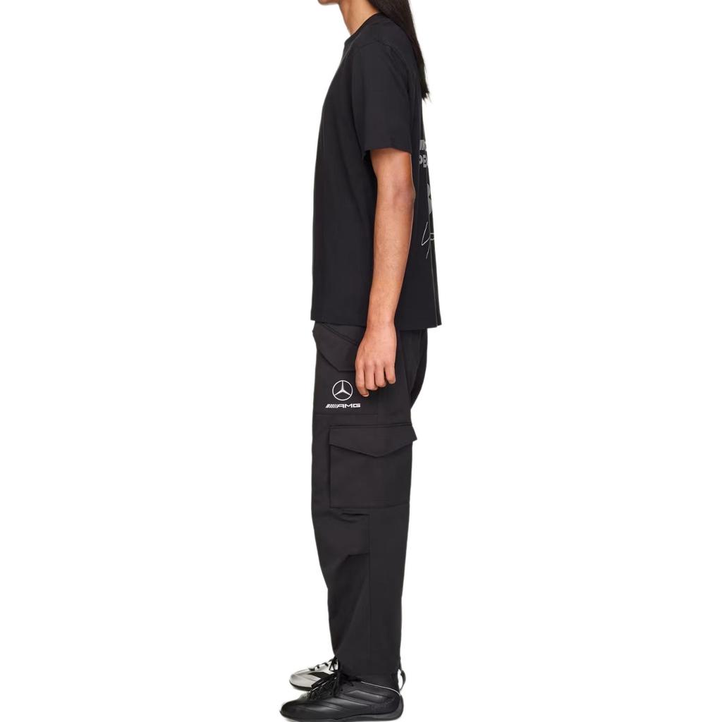 adidas Y-3 F1 Mercedes Logo Stack T-Shirt 'Black' Men's KR2373