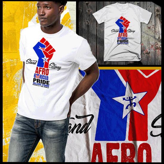 Afro Boricua Fist  Afro Puerto Rican Latino Pride Puerto Rican Flag Tee Unisex T-Shirt XXXXL