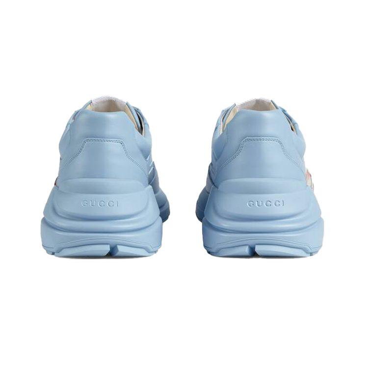 Gucci Rhyton Low Top Casual Shoes Men's Blue 666195 2SH00 4820