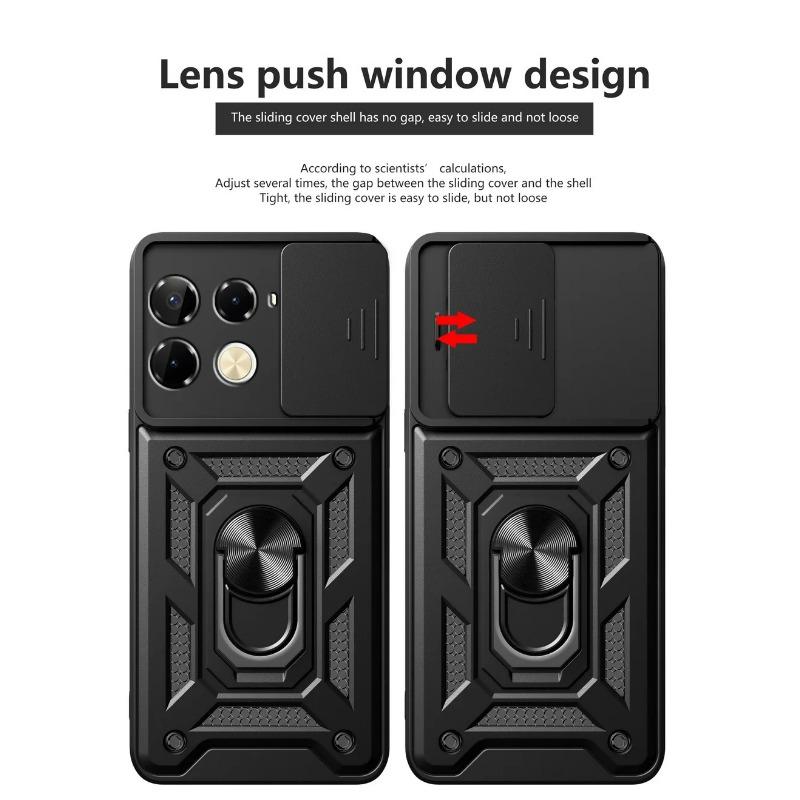 Kamera schützen fall für INFINIX Hinweis 40 Pro + Note40 Hinweis 30 VIP 30i 30 Pro Null 30 Infinix Smart 8 7 Armor Hybrid Ring Abdeckung