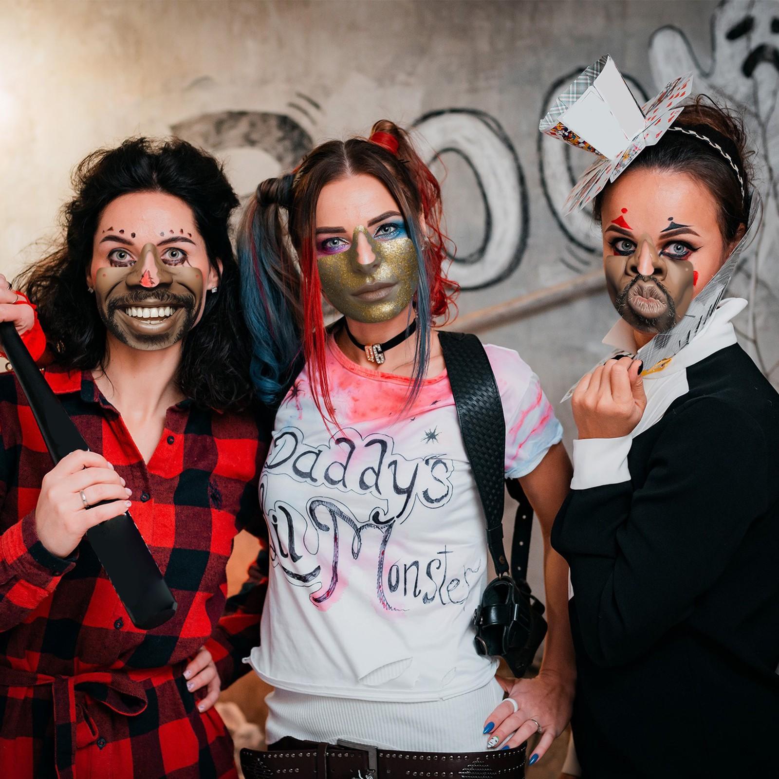 

Хэллоуин Рождество Смешная Маска для розыгрышей Маска для вечеринки по случаю дня рождения Реквизит для фотодекора Маска One Size