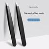 Stainless Steel Makeup Tool Set with Mirror: Eyebrow and False Eyelash Tweezers