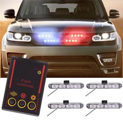 שלט רחוק 16 נורות LED אור סטרובו חירום לרכב משטרה אזהרה פלאש מגן שמש תאורת דשבורד