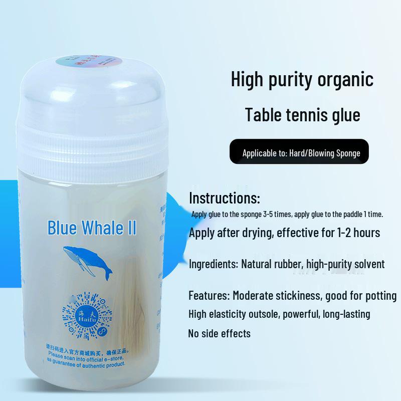 Haifu Blue Whale 2nd Gen Organic Table Tennis Glue - Professional Water-Soluble Adhesive