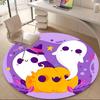 1pc Ghost Pumpkin Office Round Area Rug, Indoor Mat Suitable ForOffice, Under Office Chairs Bedroom Living Room Home Decor, Room Deco, D082
