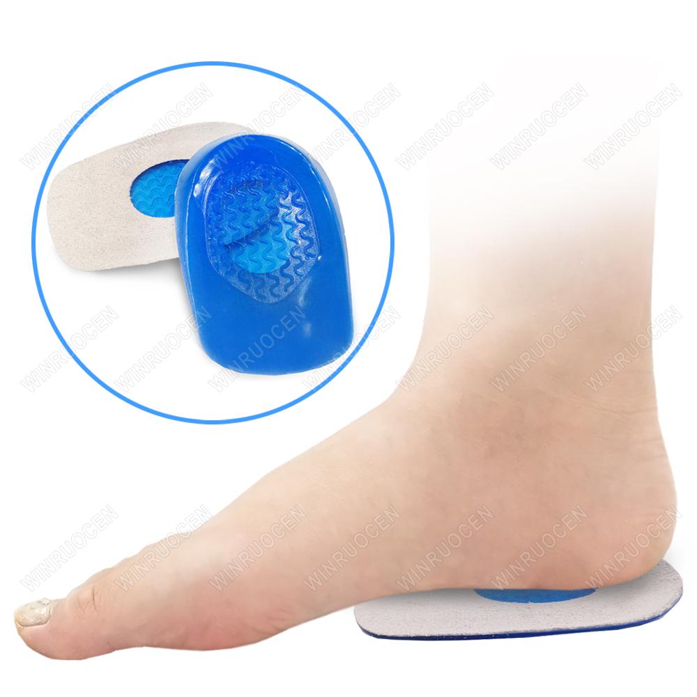 New Silicone Gel Orthopedic Insoles Back Pad Heel Cup for Calcaneal Pain Health Feet Care Support Spur Feet Cushion Pads Unisex