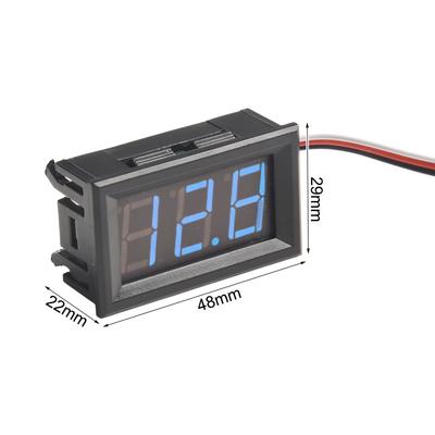 1pcs LED Digital Voltmeter 0.56 Inch 3 Wire LED Digital DC Voltmeter DC0V-30V Reverse Connection Protection