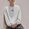 Li-Ning Sport Lifestyle Series Back Pattern Printed Fleece Crewneck Sweatshirt Unisex Sweatshirt Floral-Gray Deep-Antarctic-Gray AWDTB73-6