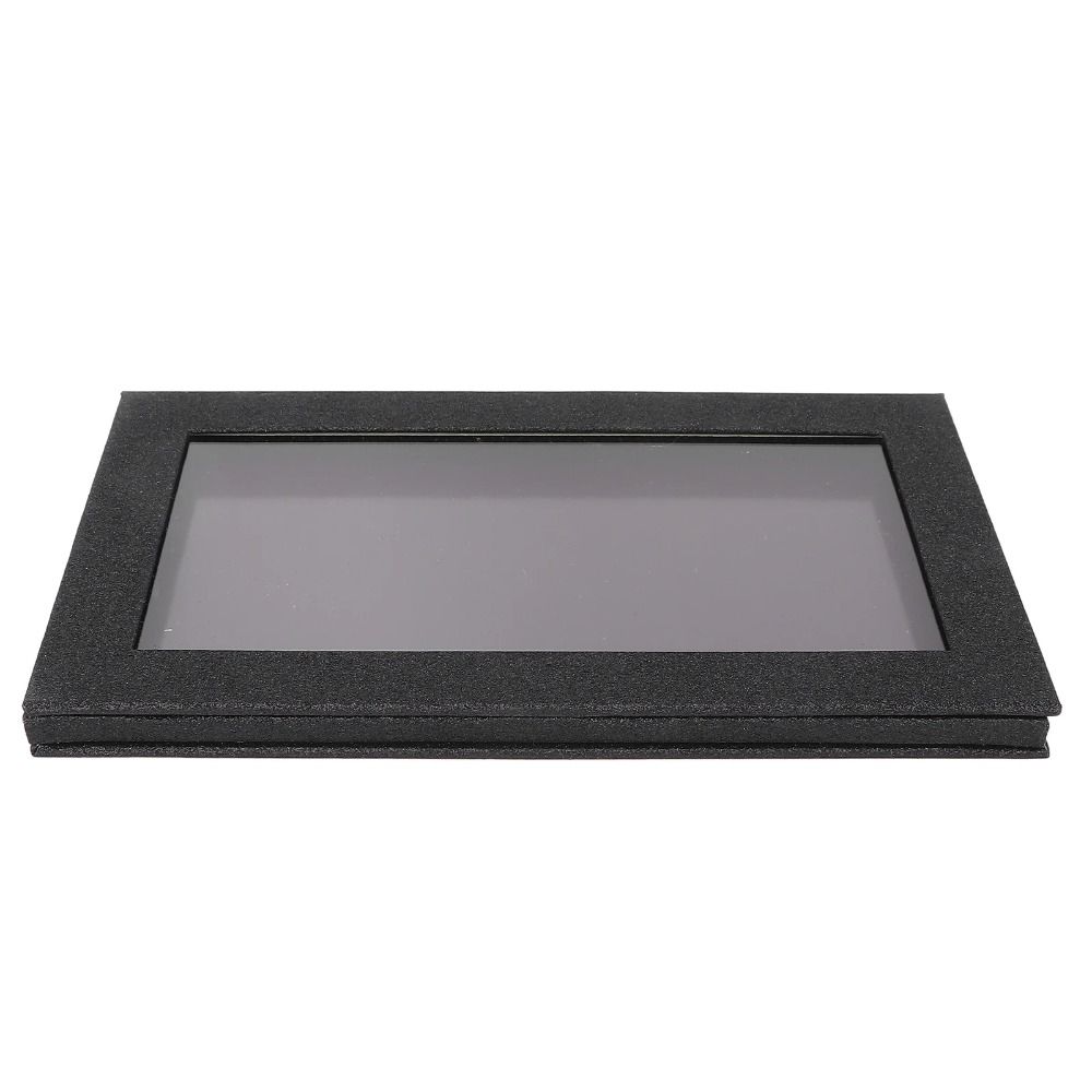 Large Size Eyeshadow Palette Window Cutout Magnetic Base Empty Eyeshadow Box Clear Lid Glitter Matte Makeup Storage Home Makeup