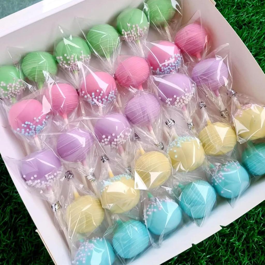 200 Pieces 23x23cm Transparent Glass Paper – Crystal Clear Gift Packaging Paper for Candies, Snacks, Cake Lollipops, Finger Nail Cones & DIY Crafts