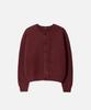 Draw Fit Urbane Wool Crop Knit Cardigan [Melange Grey]