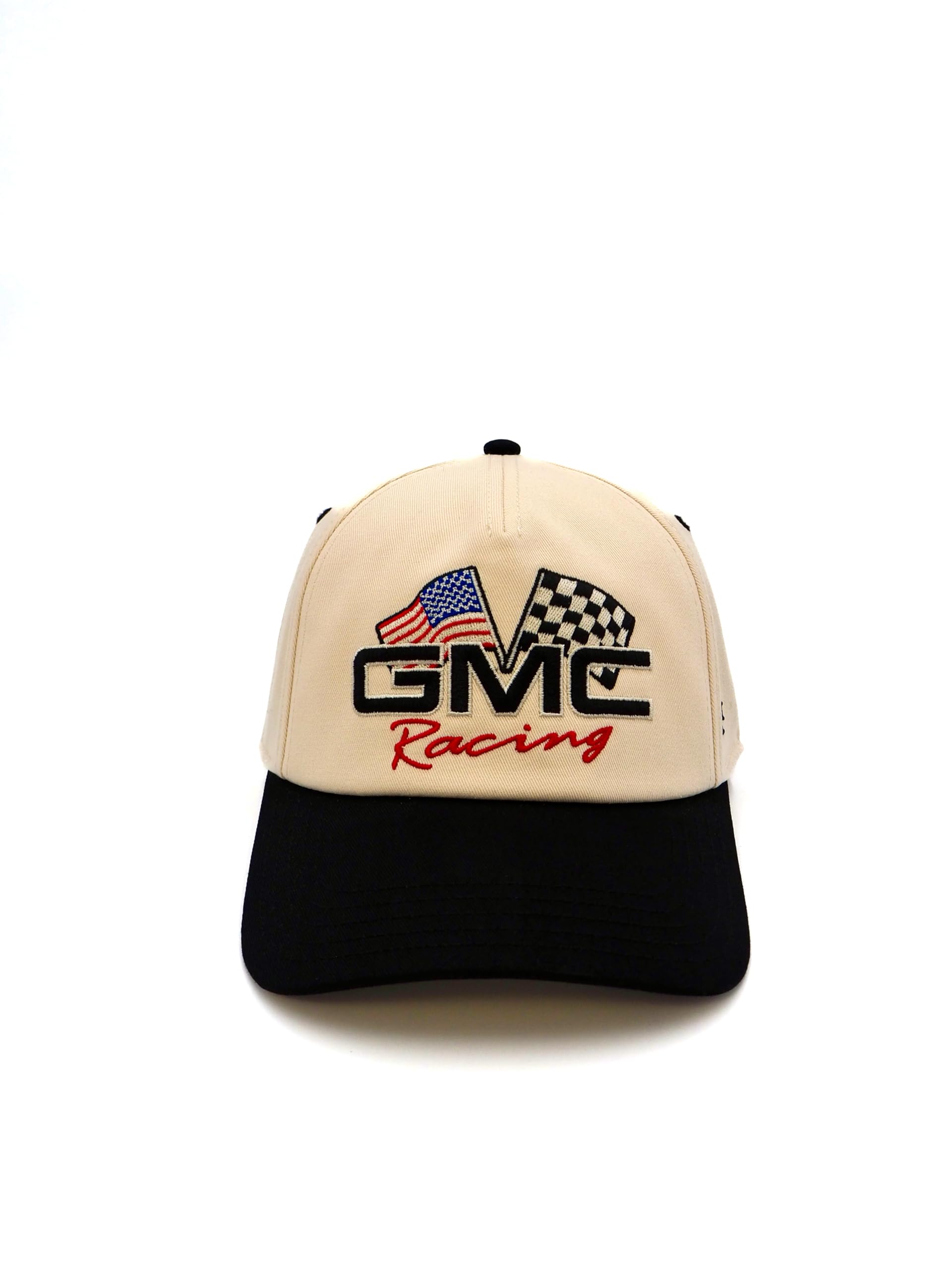 

AMERICAN NEEDLE Baseball Cap GMC Roscoe Twill AN, One Size Fits All, Adjustable Strap, Unisex, Ivory & Black, SMU769A-GMC