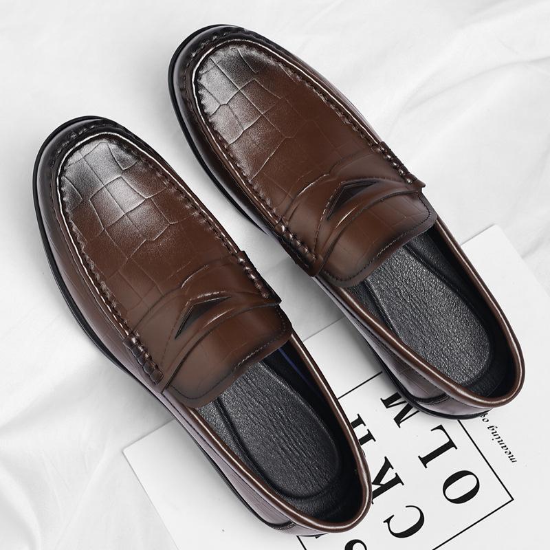 Men's Leather Shoes, Casual and Fashiable British Style, One Step  Lazy Loafers 2026 New