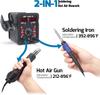 8786D-I Hot Air Soldering Station Kit 2-in-1 with Solder Wire, Tips, Nozzles, Tweezers, Pump