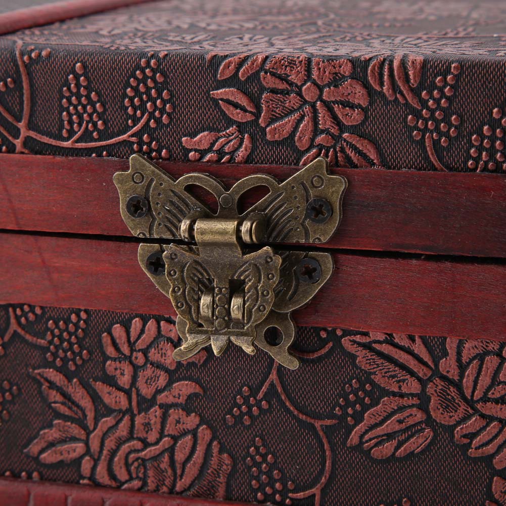 Vintage Wooden Jewelry Storage Box   Wooden Decorative Book Box(Grape)